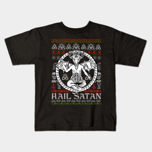 Satanic Christmas - Hail Satan Ugly Sweater Kids T-Shirt